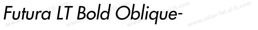 Futura LT Bold Oblique字体转换